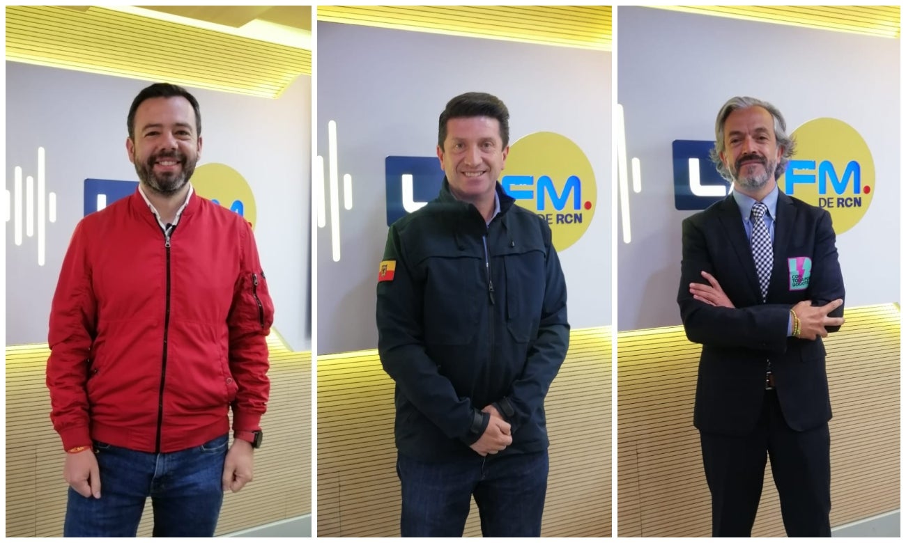 Diego Molano, Carlos Galán y Juan Daniel Oviedo