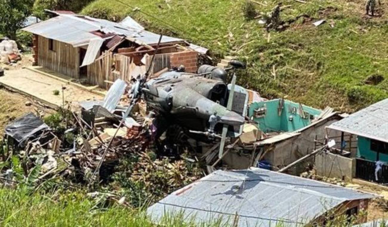 Caída de helicóptero en Anorí, Antioquia
