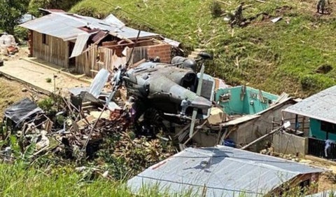 Caída de helicóptero en Anorí, Antioquia