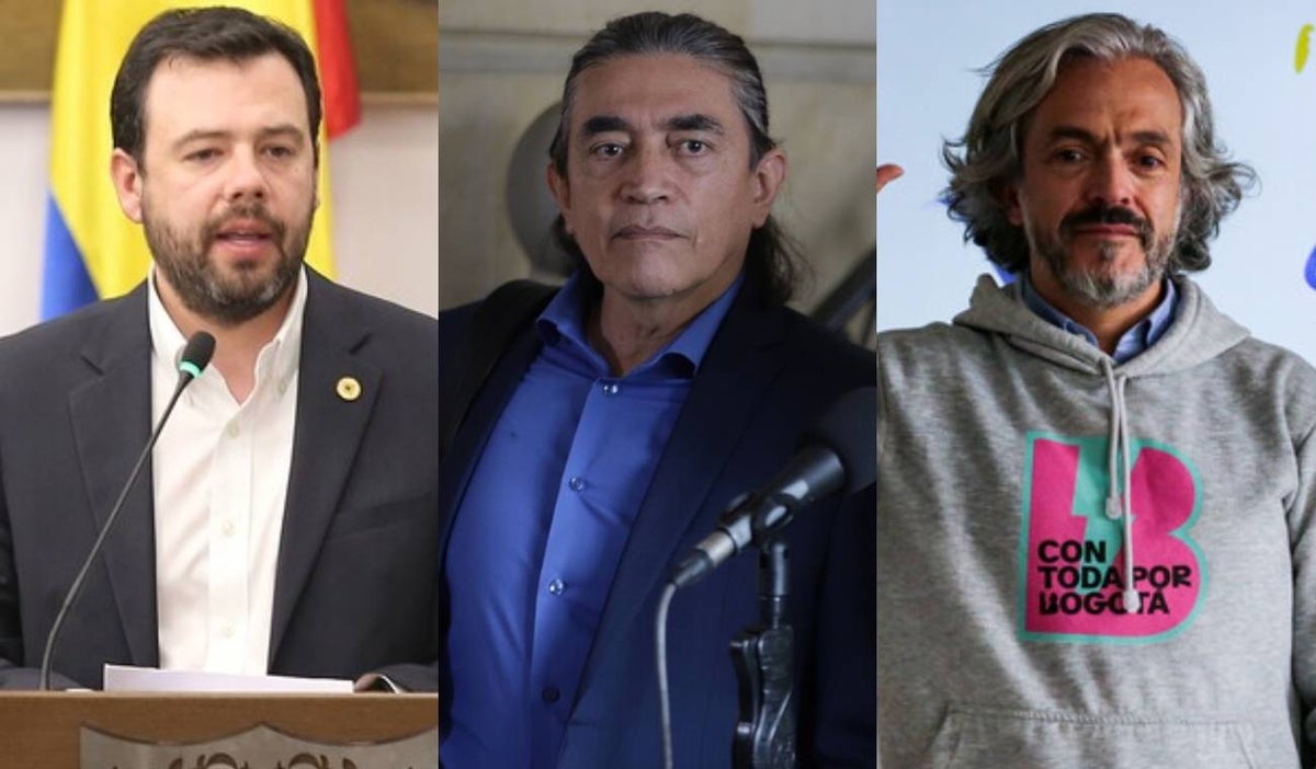Carlos Fernando Galán, Gustavo Bolívar y Juan Daniel Oviedo