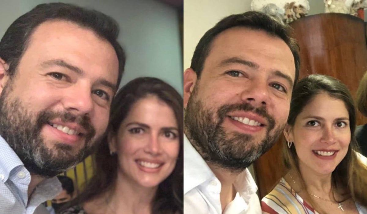 Carlos Fernando Galán y Carolina Diek Acosta