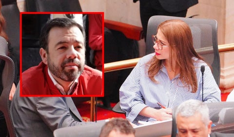 Catherine Juvinao y Carlos Fernando Galán