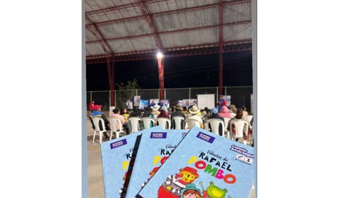 Elecciones 2023 Choachí con cartillas para niños con campaña