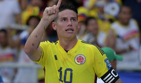 James abrió el marcador contra Uruguay