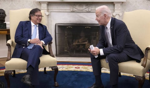 Gustavo Petro y Joe Biden