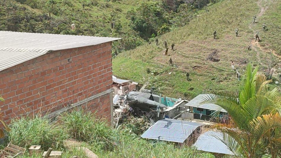 Helicóptero accidente