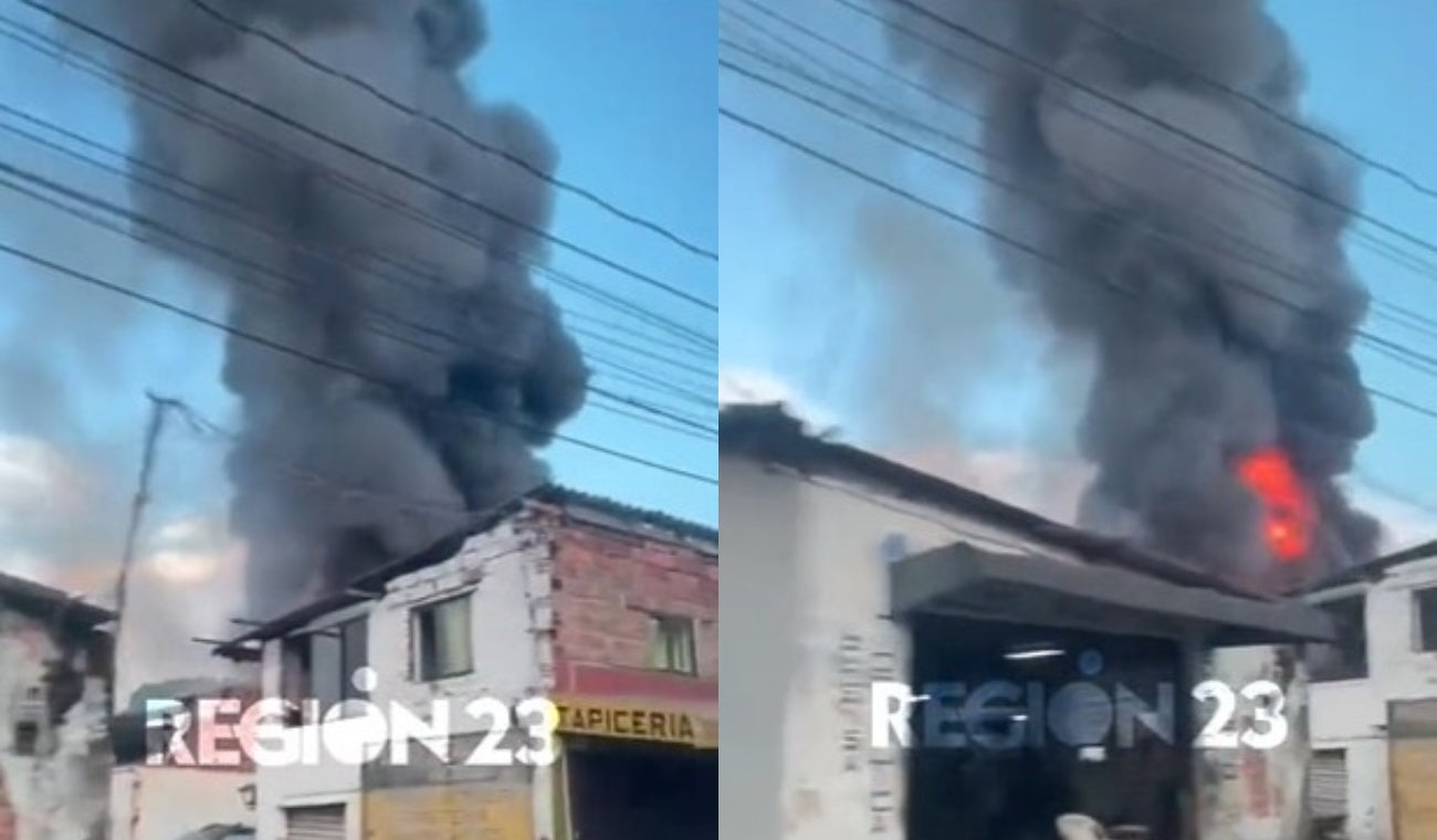 Incendio en Medellín