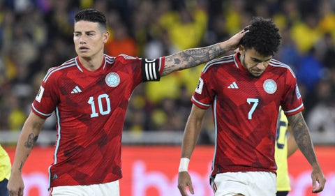 James Rodríguez y Luis Díaz