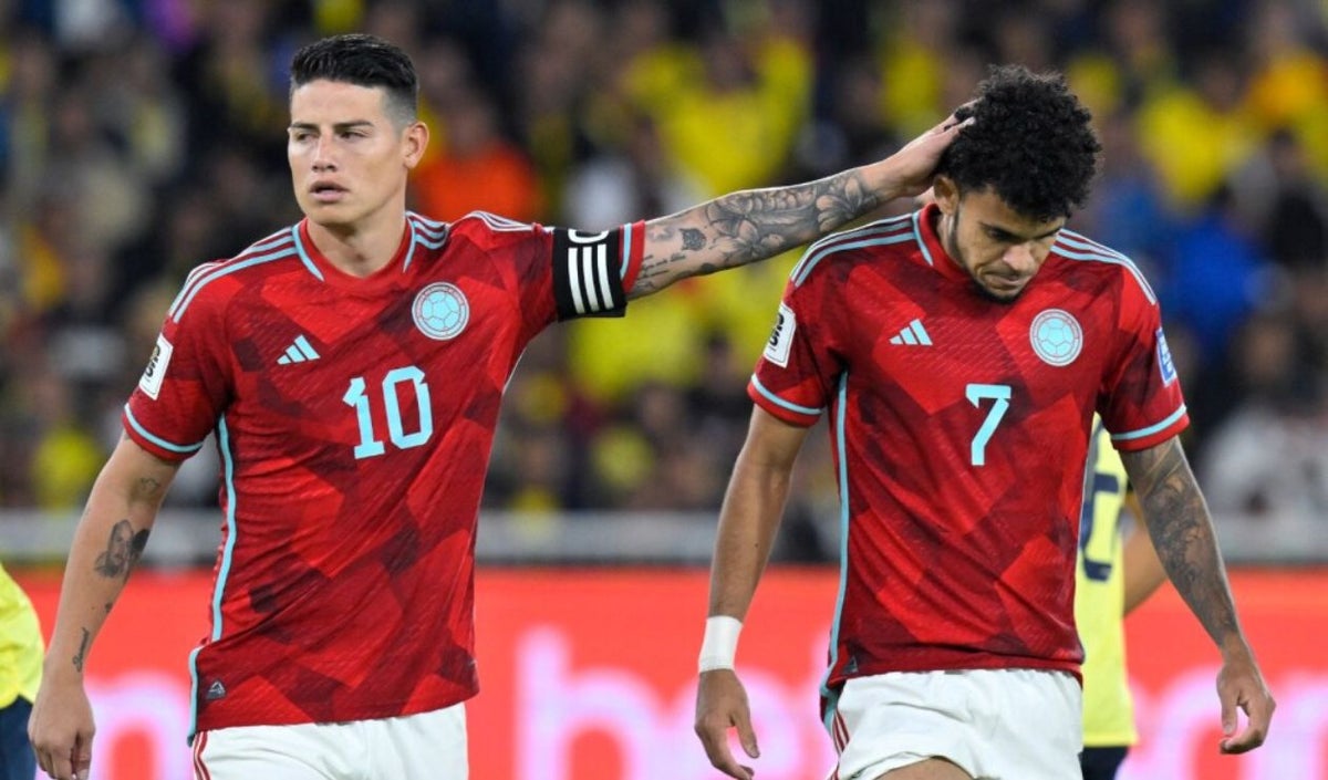 James Rodríguez y Luis Díaz