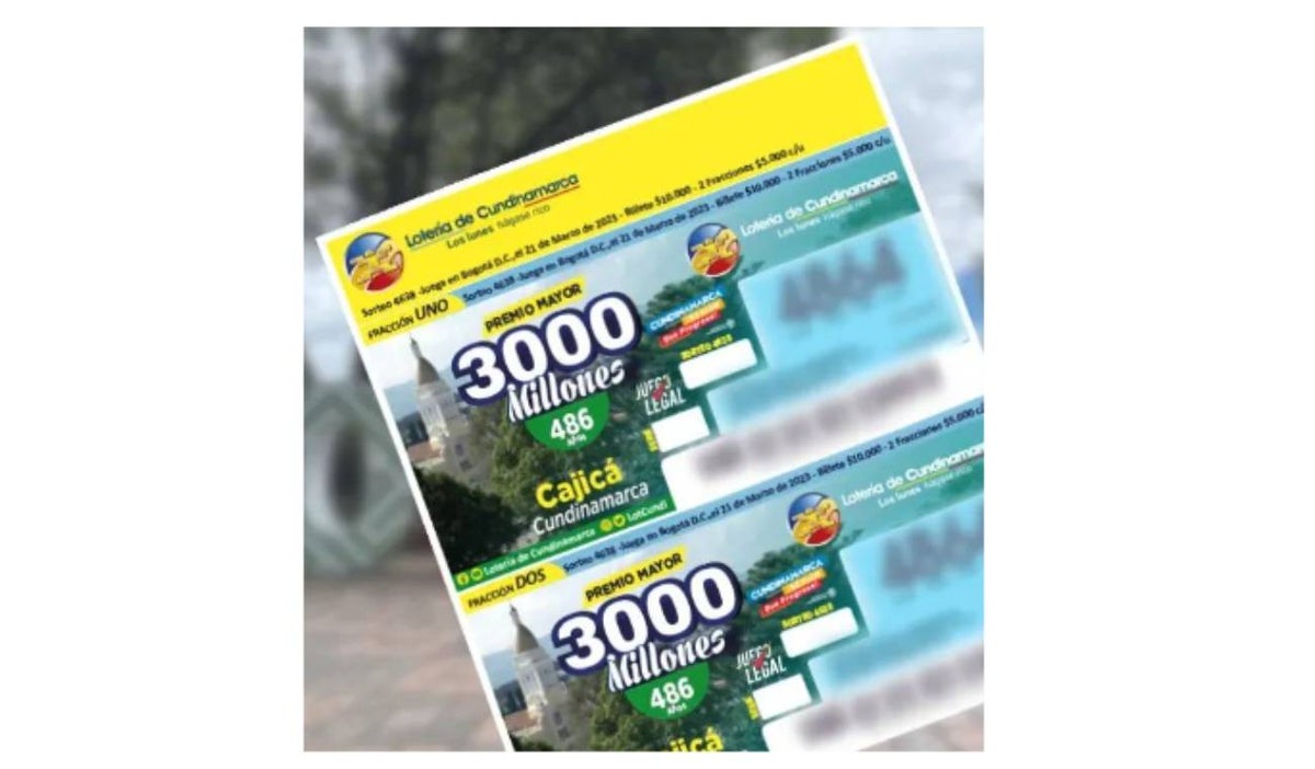 Lotería de Cundinamarca, 20 de noviembre de 2023