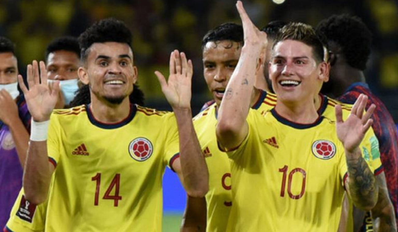 Luis Díaz y James Rodríguez