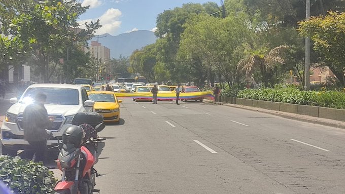 Manifestación en Bogotá