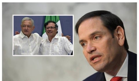 Marco Rubio, Gustavo Petro y López Obrador