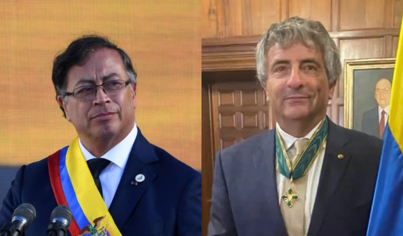 Marcos Peckel y Gustavo Petro