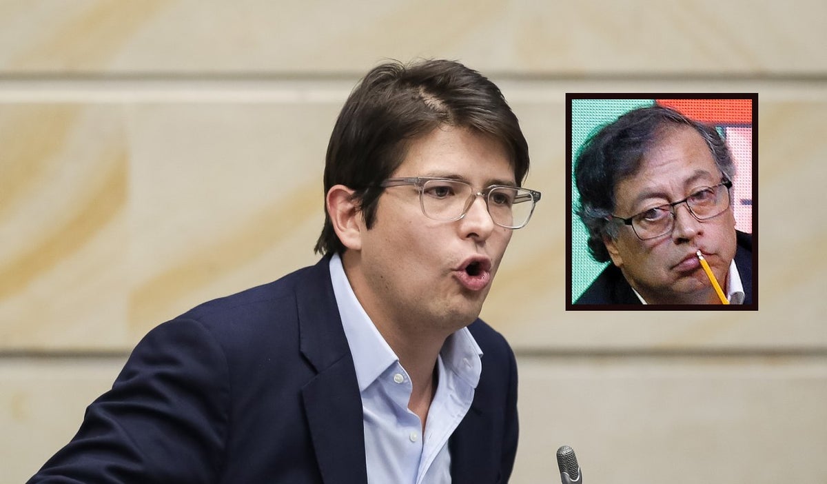 Miguel Uribe Turbay y Gustavo Petro