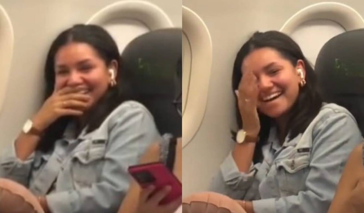 Mujer subió a un avión sin saber que su papá era el piloto