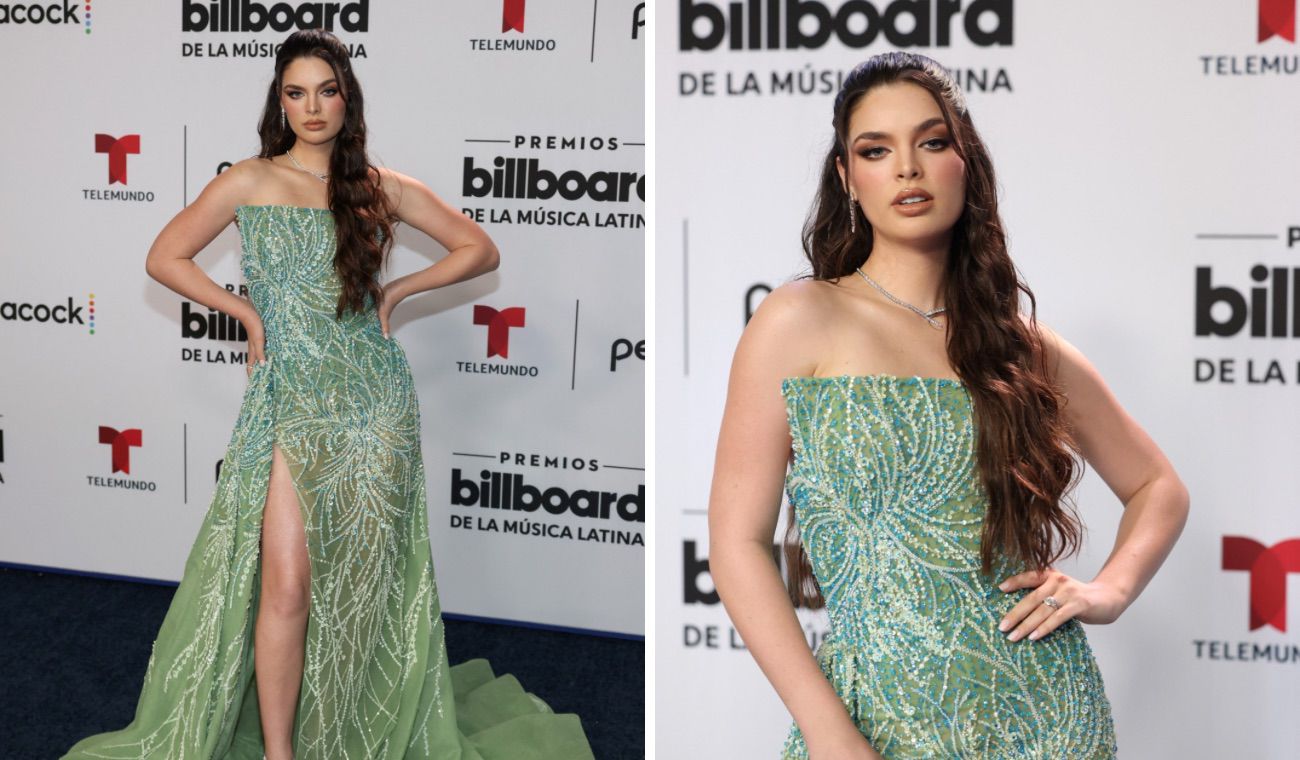 Nadia Ferreira en la alfombra azul de los Billboard Latin Music Awards 2023