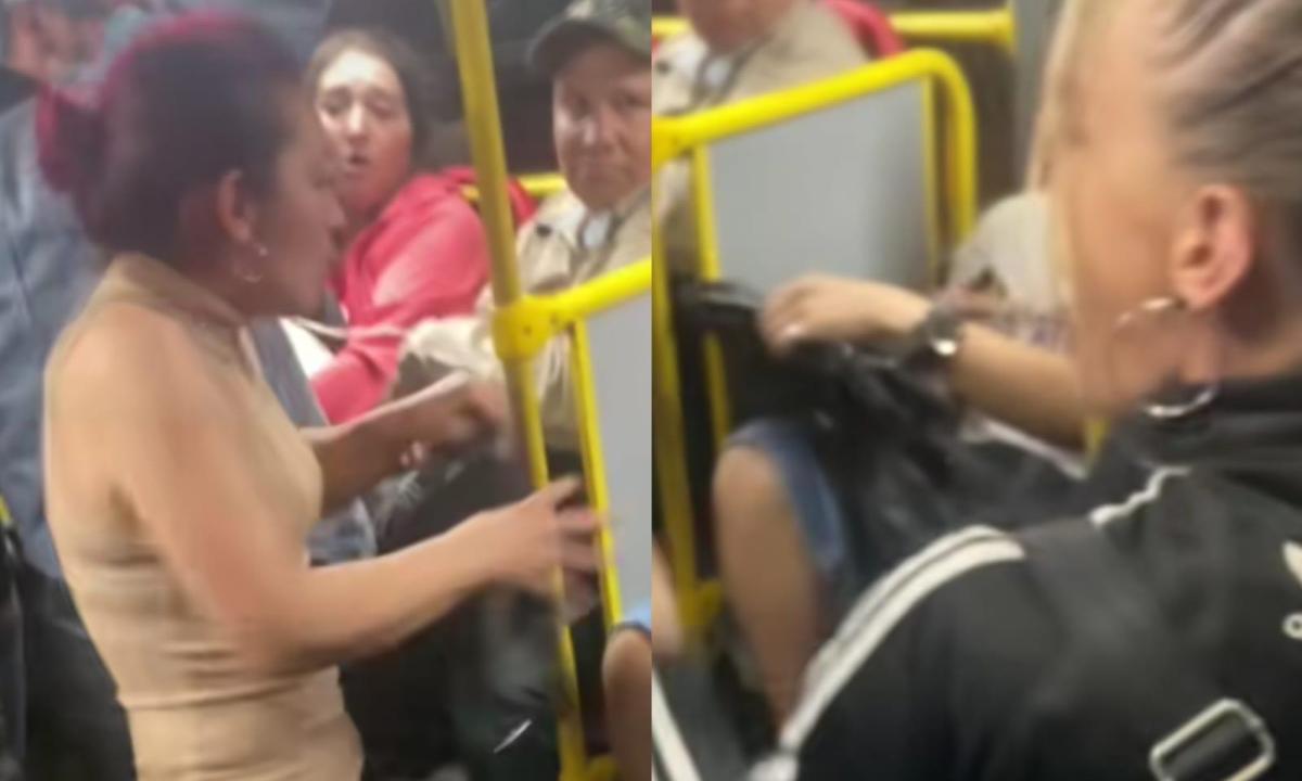 Pelea en TransMilenio