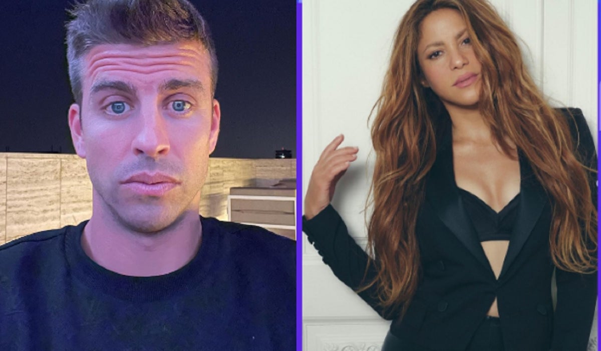 Collage Gerard Piqué y Shakira