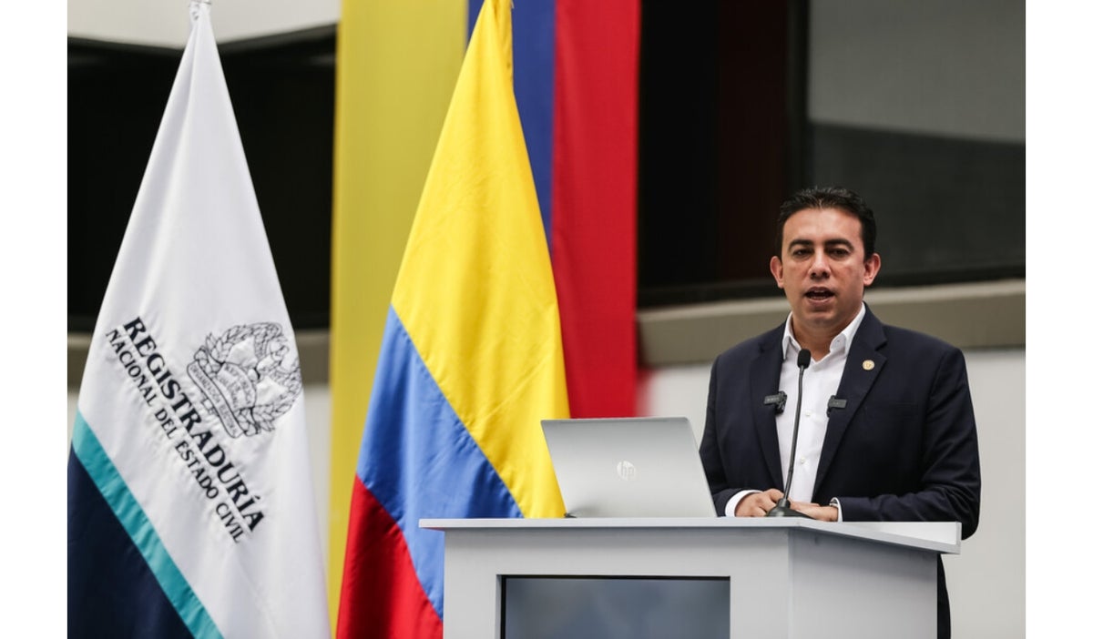 Registrador Alexander Vega hablando de las elecciones territoriales 2023