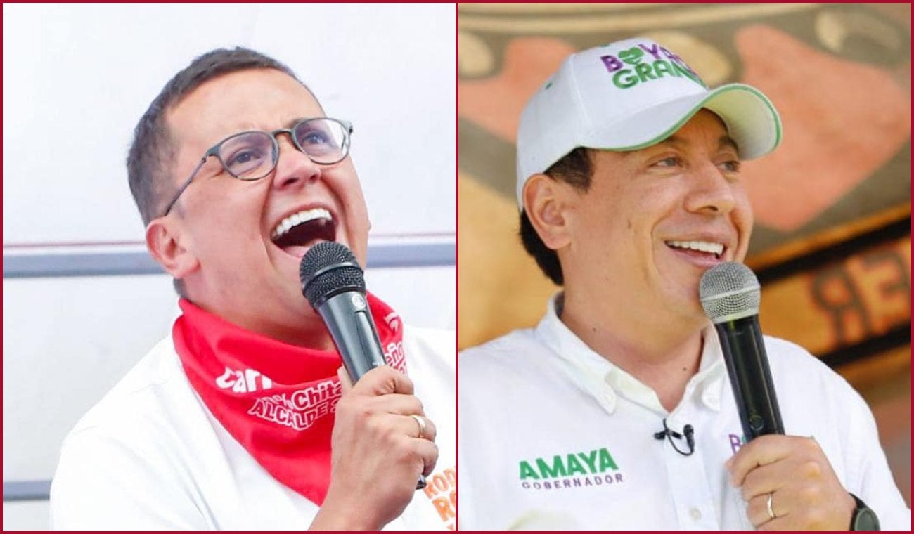 Rodrigo Rojas Lara y Camilo Amaya, candidatos a la Gobernación de Boyacá