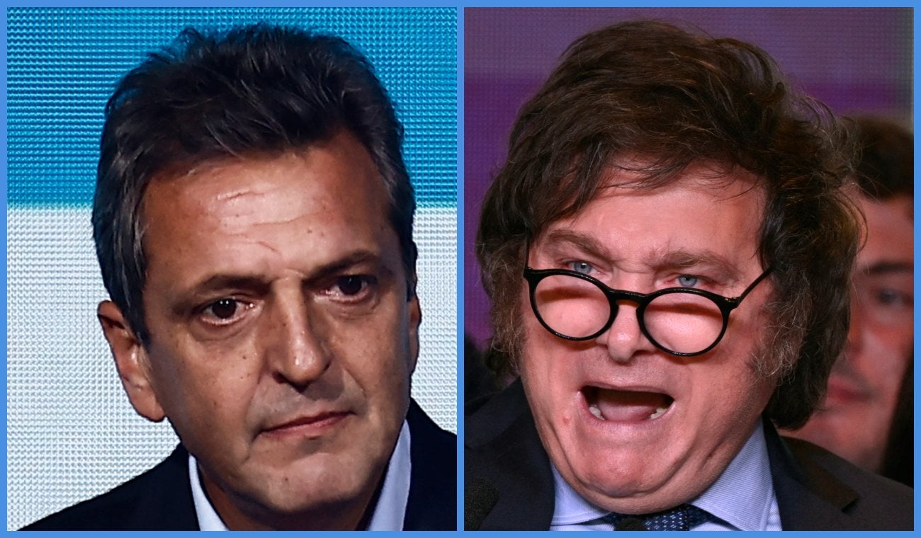 Sergio Massa y Javier Milei