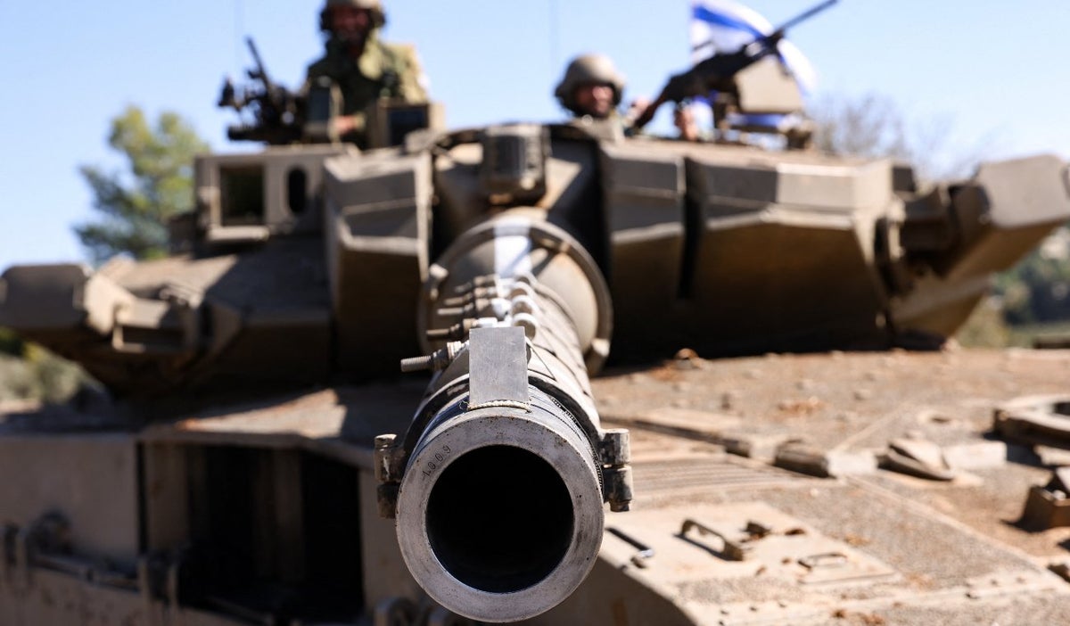 Soldados de Israel en la frontera con Líbano