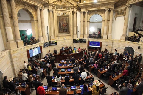Sesión Plenaria en el recinto del Senado de la República