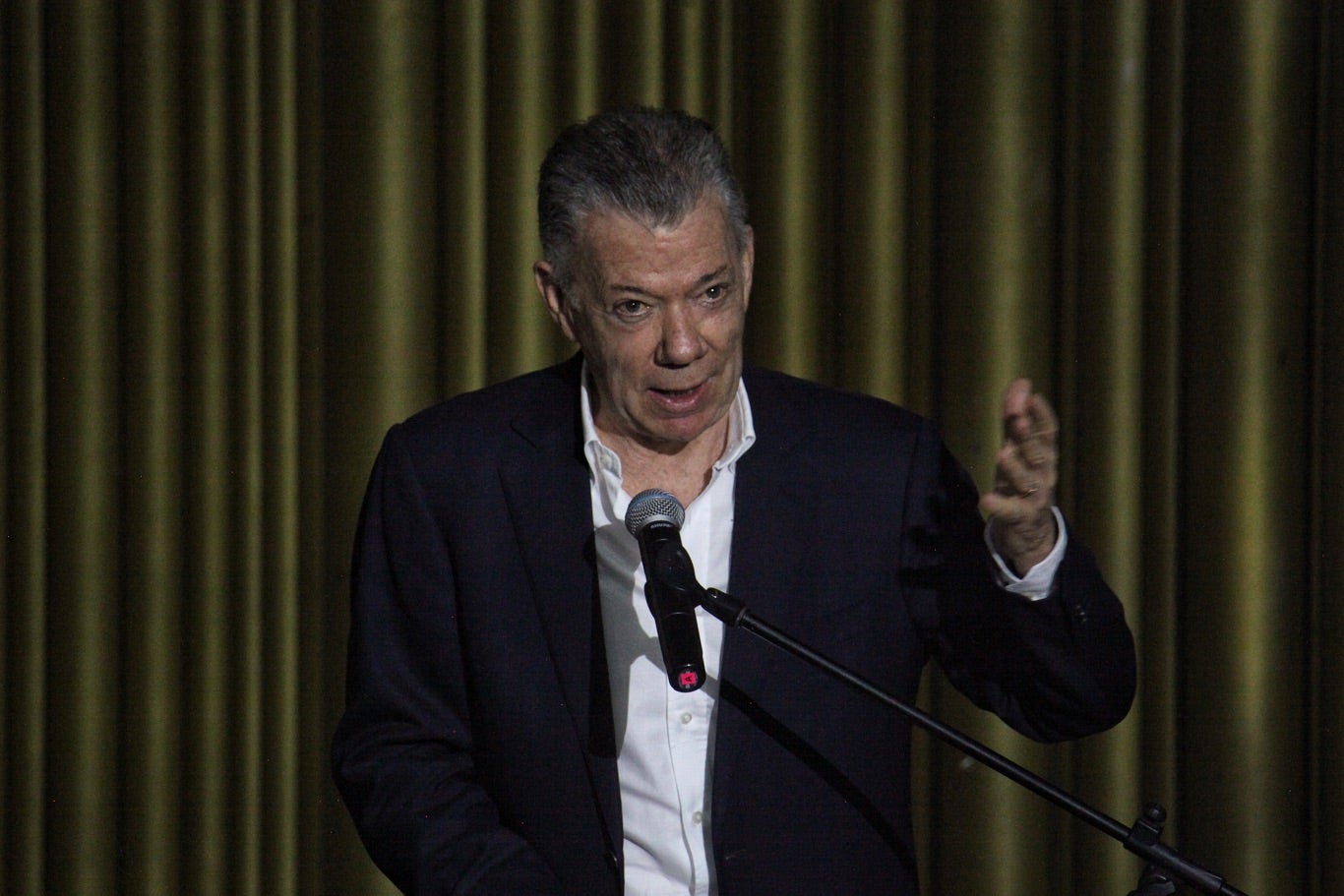 Juan Manuel Santos Calderon, expresidente y Nobel de Paz en la Conmemoración de los 7 años de la firma del acuerdo de paz con la guerrillera de las FARC.