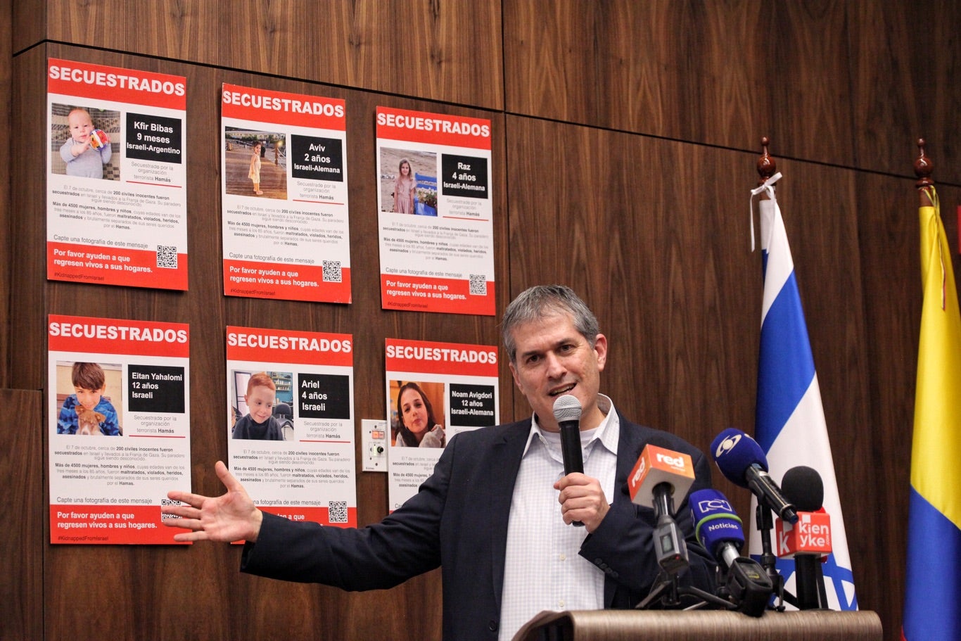 Declaración a medios del embajador de Israel en Colombia, Gali Dagan.