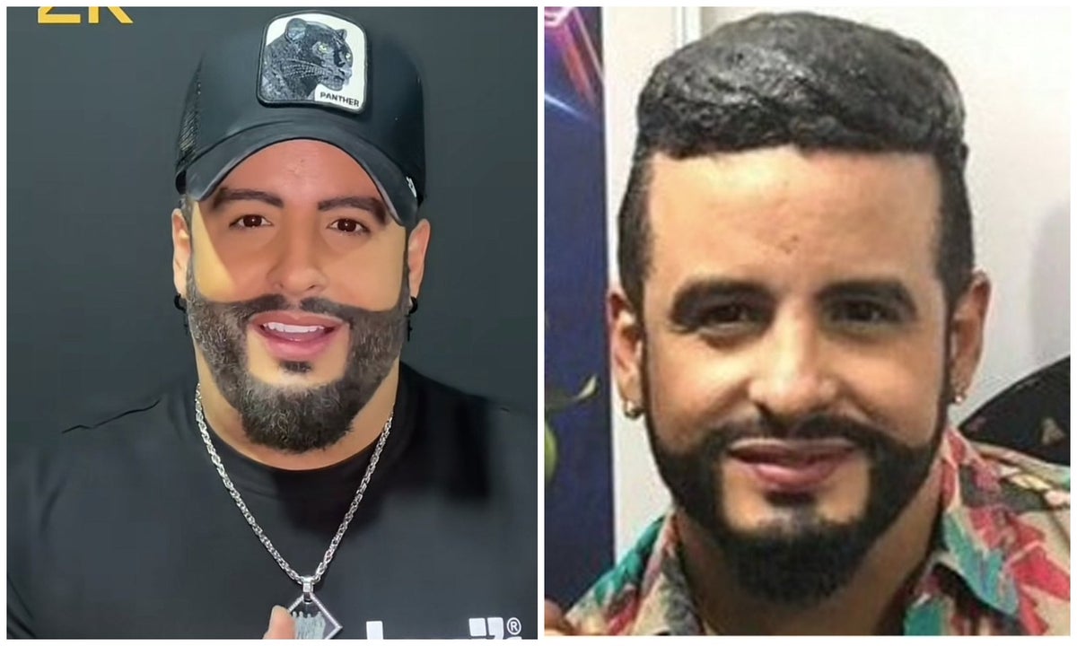 Nelson Velásquez con su barba y cabello que parecen falsos