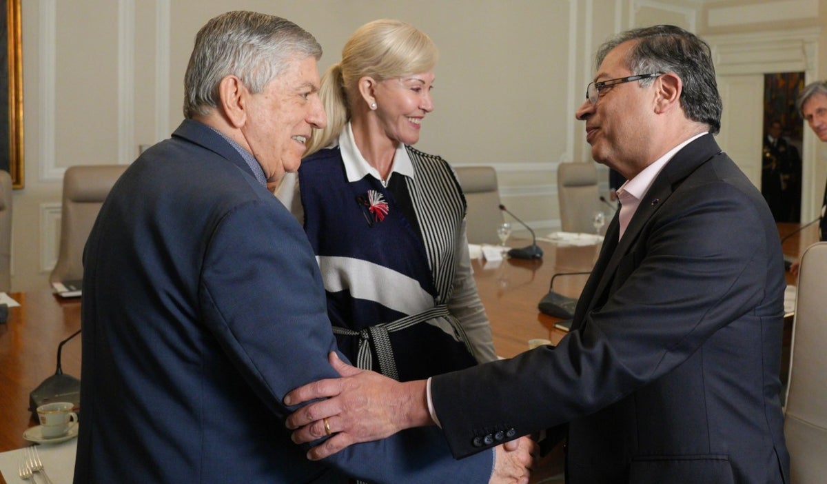 César Gaviria y Gustavo Petro