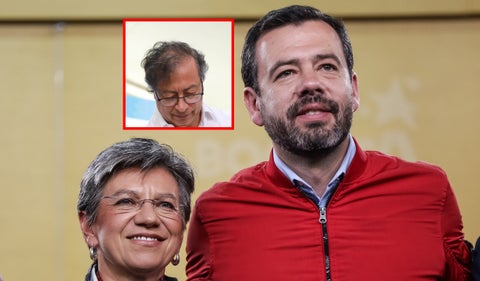 Claudia López, Carlos Fernando Galán y Gustavo Petro