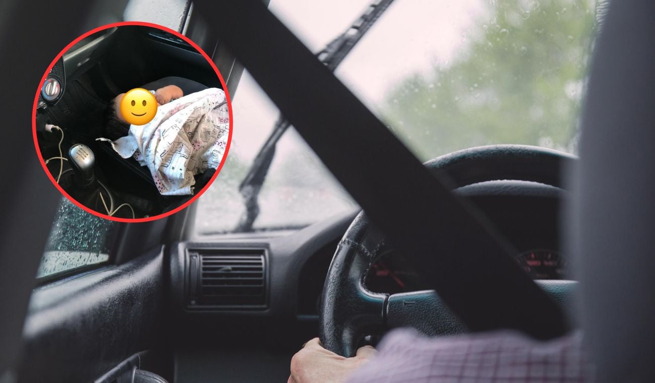 Madre envió solo a su bebé en un carro