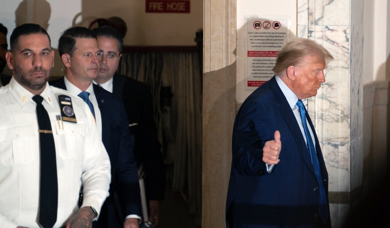Donald Trump fue interrogado este lunes 6 de noviembre