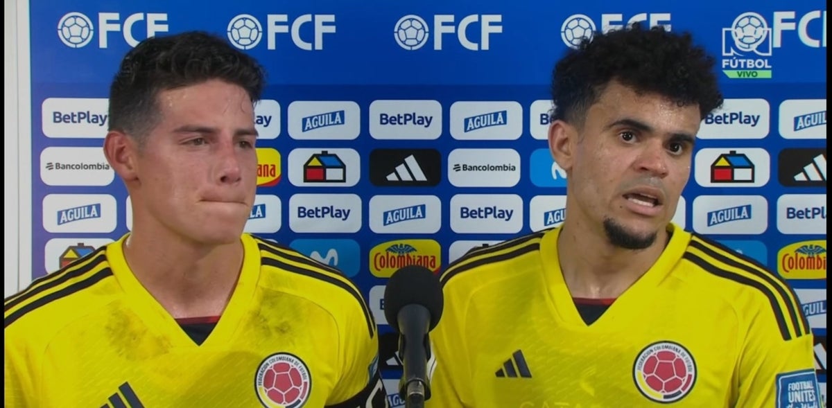 Luis Díaz y James Rodríguez