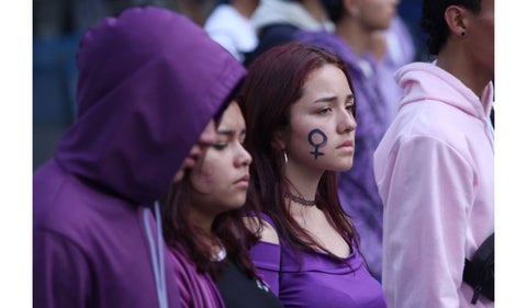 Feministas protestan por abuso a niña en Bogotá