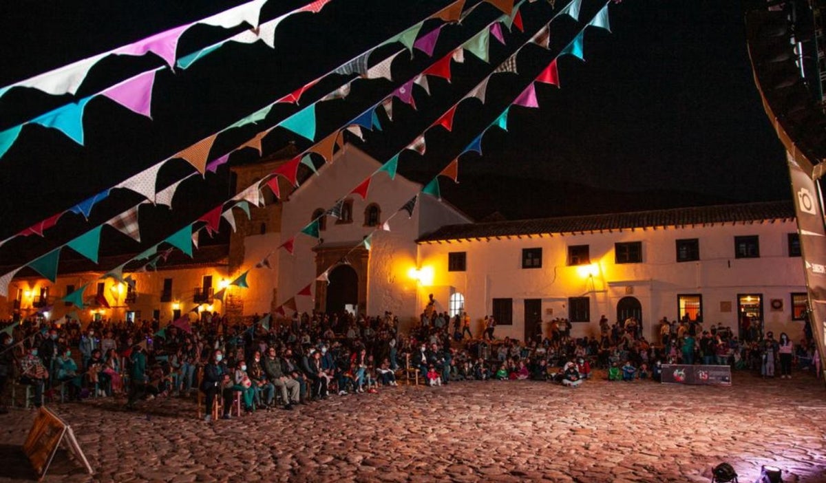 Festival Internacional de Cine en Villa de Leyva- Plaza mayor de Villa de Leyva