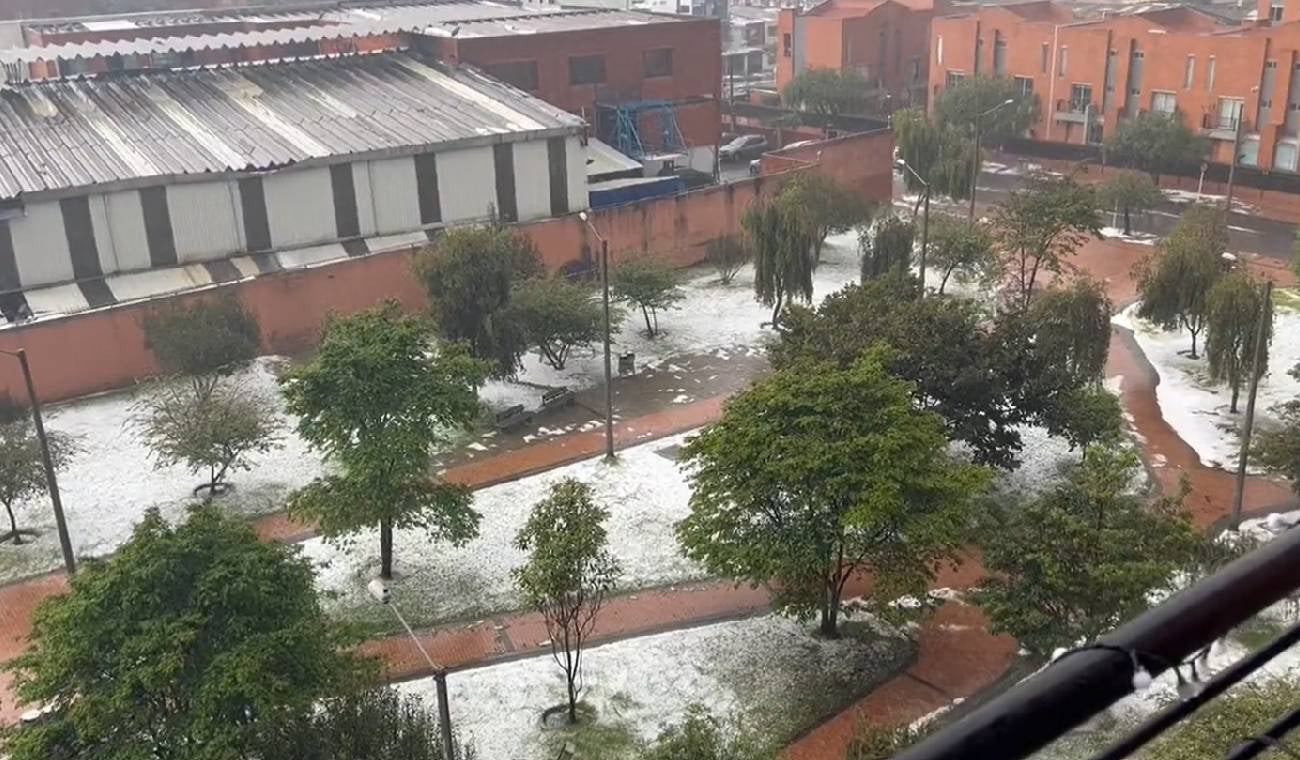 Granizada en Bogotá