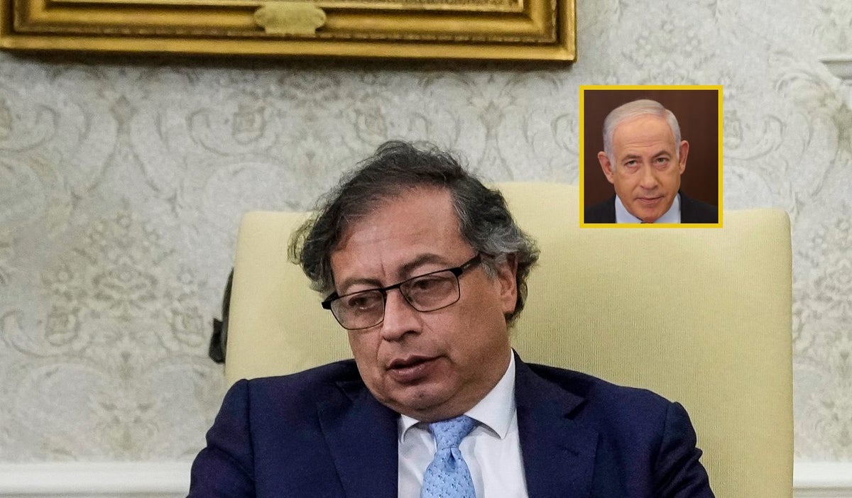 Gustavo Petro y Benjamín Netanyahu