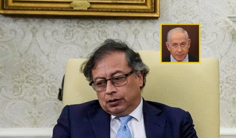 Gustavo Petro y Benjamín Netanyahu
