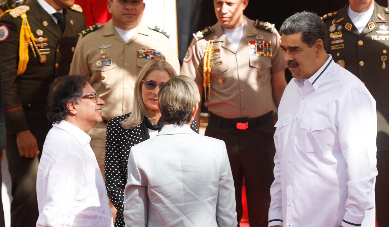 Gustavo Petro y Nicolás Maduro