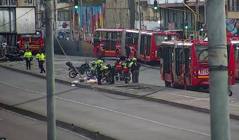 Habitante de calle fue atropellado por bus de Transmilenio