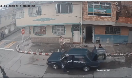 Ladrón hace el ridículo robando estufa al sur de Bogotá