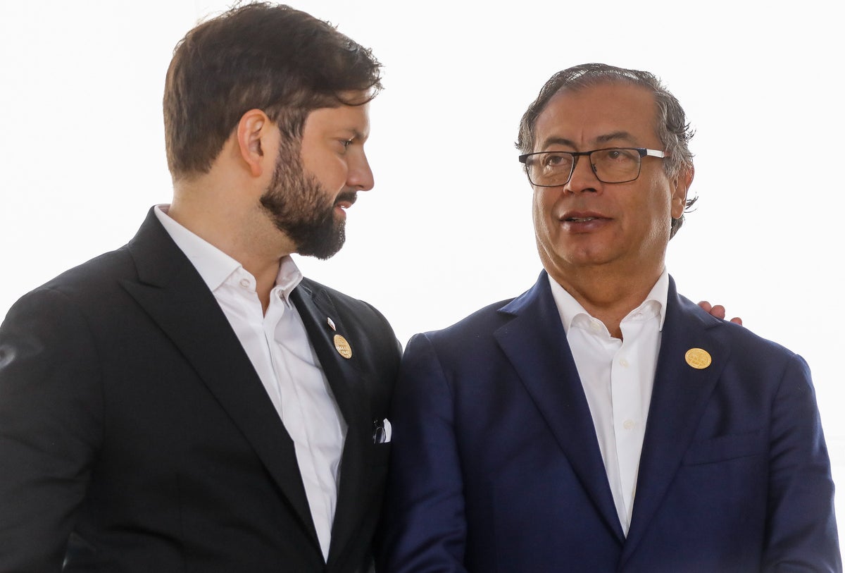 Gabriel Boric y Gustavo Petro