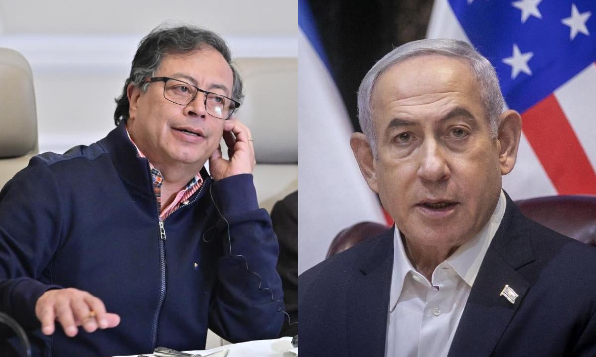 Gustavo Petro y Benjamín Netanyahu