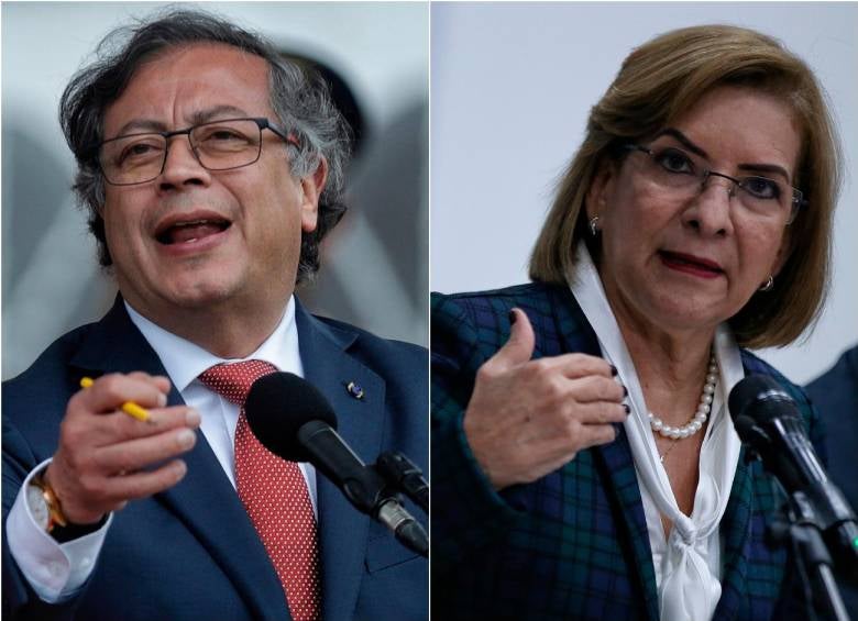 Gustavo Petro y Margarita Cabello