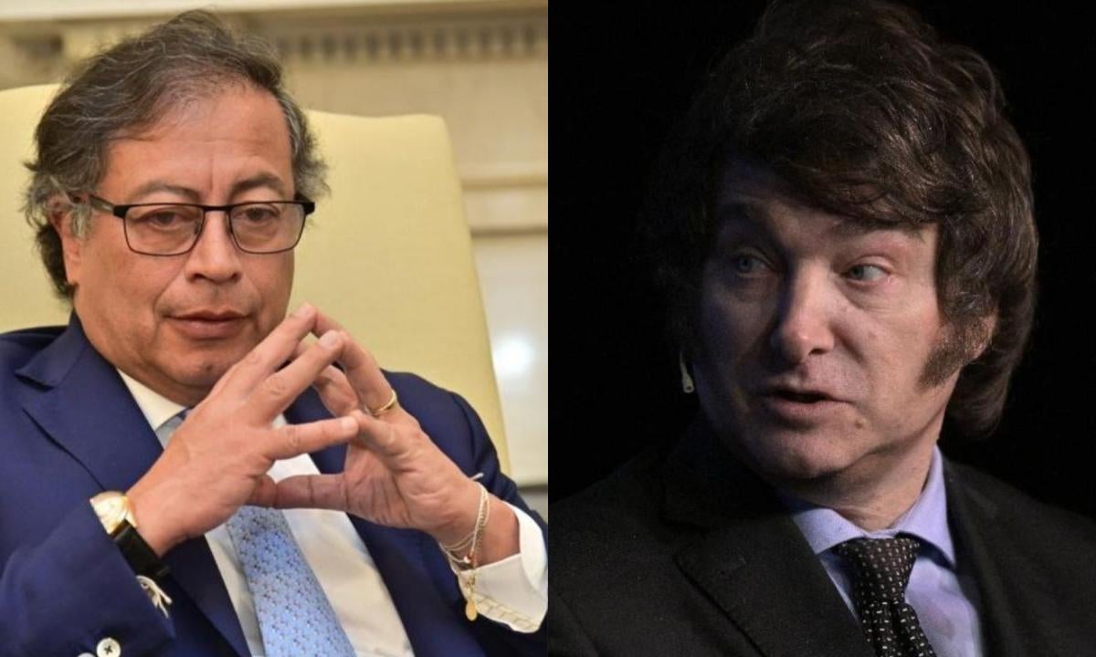 Gustavo Petro y Javier Milei