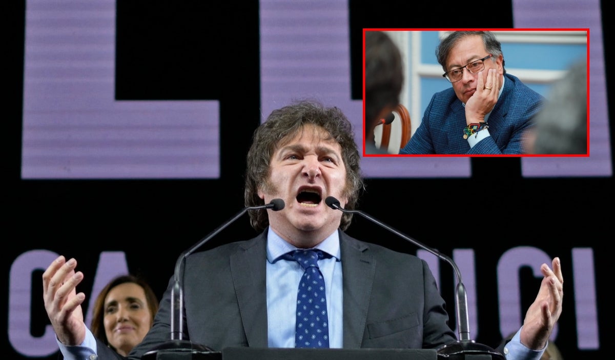 Javier Milei y Gustavo Petro