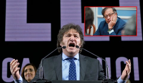 Javier Milei y Gustavo Petro
